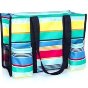 Zip top organizing tote
